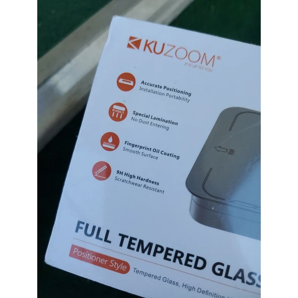 Kuzoom 2 Pack 9H Hardness Shatterproof Tempered Glass Screen Protector iPhone 13